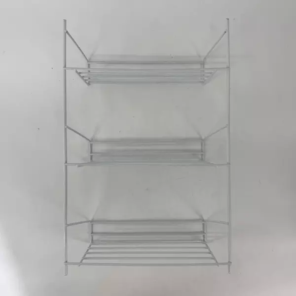 White Metal Wire Kitchen Storage Rack Shelves 3 Tier White