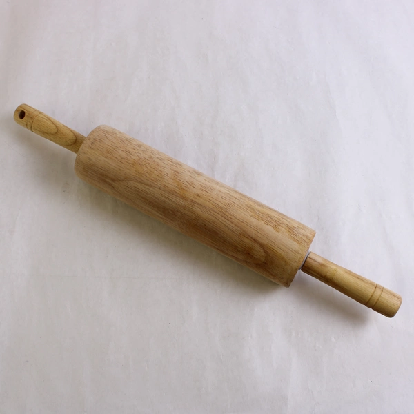 Unbranded Plain Wooden Rolling Pin For Baking Dough Roller Simple 17.75" Long