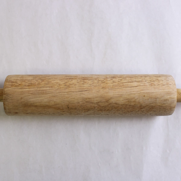 Unbranded Plain Wooden Rolling Pin For Baking Dough Roller Simple 17.75" Long