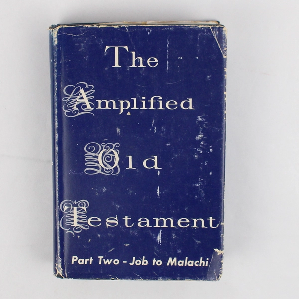The Amplified Old Testament Part Two Job - Malachi 1962 2nd Edition Hardcover DJ