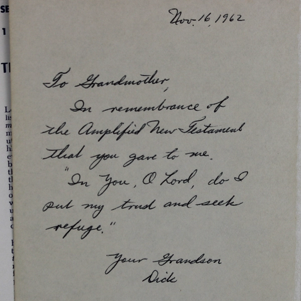 The Amplified Old Testament Part Two Job - Malachi 1962 2nd Edition Hardcover DJ