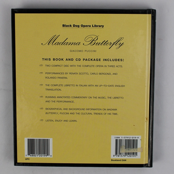 Puccini's Madama Butterfly Book with 2 CDs Sealed 1998 by Daniel S. Brink HC