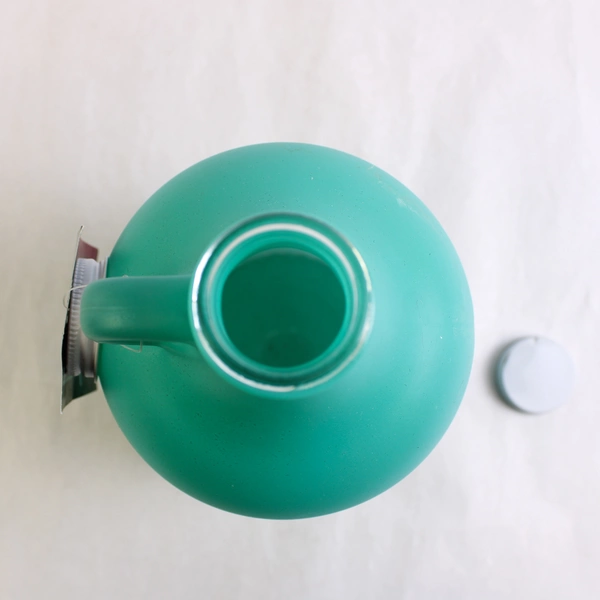 Keyscape Tailgater 64 Oz Glass Jug Oregon PDX Rug Teal Growl 10.5" Tall