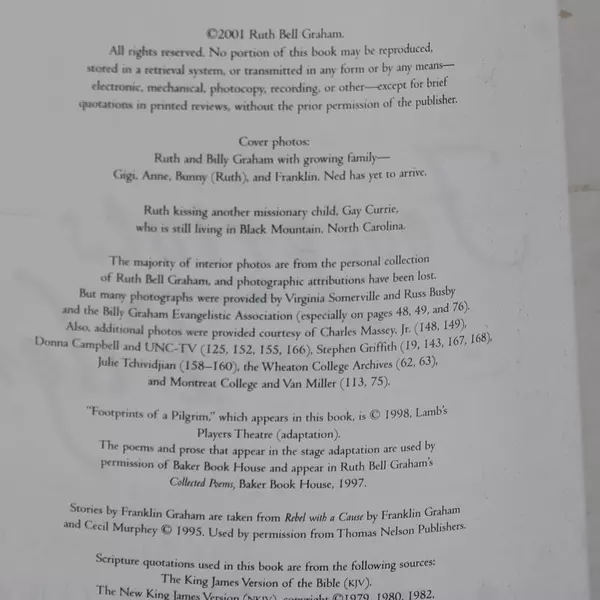 Footprints of a Pilgrim The Life and Loves of Ruth Bell Graham 2001 Paperback