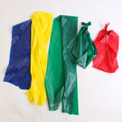 Lot Of 5 Theraband Resistance Exercise Bands Blue Yellow Green Red