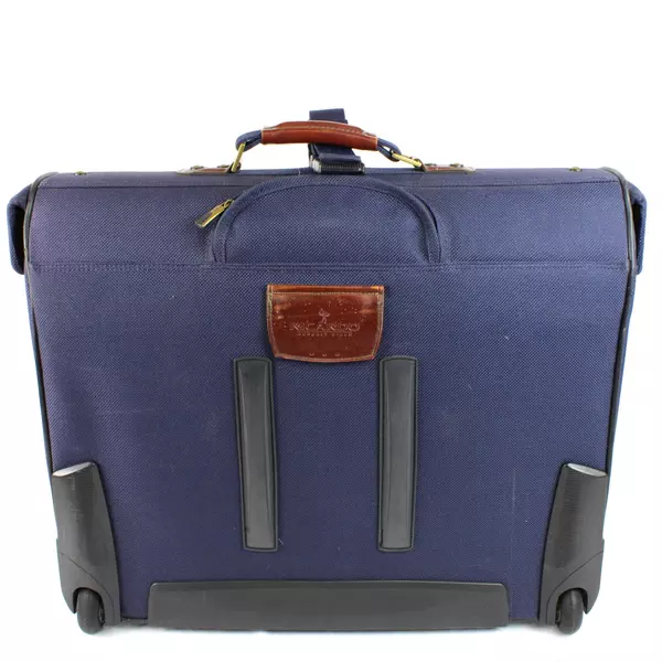 Ricardo Beverly Hills Santa Cruz Blue Rolling Garment Bag Carry-On Luggage