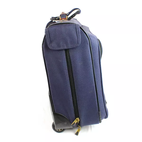 Ricardo Beverly Hills Santa Cruz Blue Rolling Garment Bag Carry-On Luggage