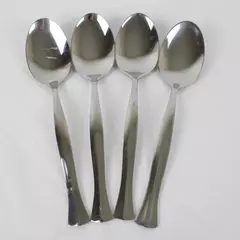 Lot of 4 Oneida Stainless Steel Prescott Pattern Teaspoons 6.5" Flatware Spoons