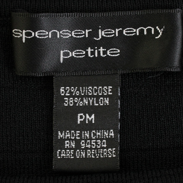 Spenser Jeremy Black Sleeveless Off The Shoulder Top Women's Petite Medium