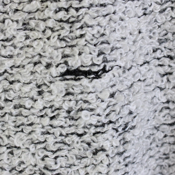 Karen Scott Petites Button Up Cardigan Long Sleeve Black/White Women's Medium