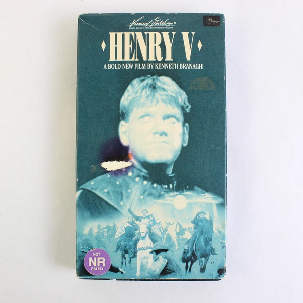 VHS Tape Henry V Starring Kenneth Branagh 1989 Previous Rental