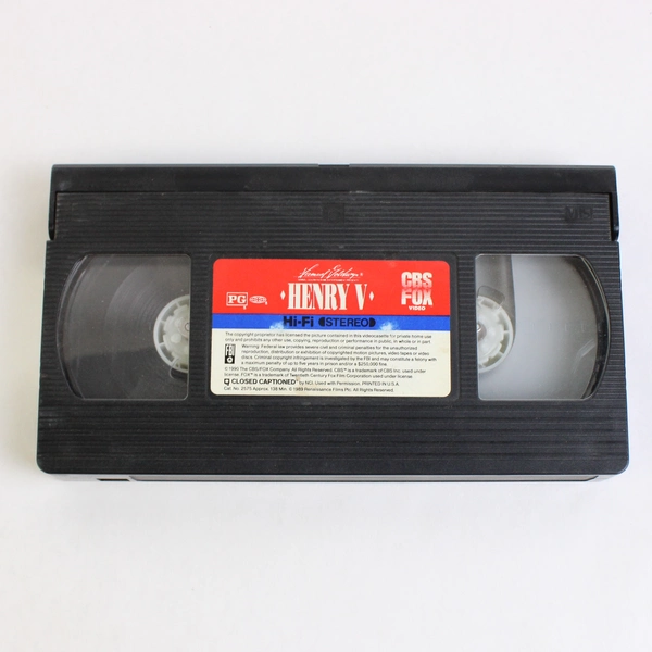 VHS Tape Henry V Starring Kenneth Branagh 1989 Previous Rental
