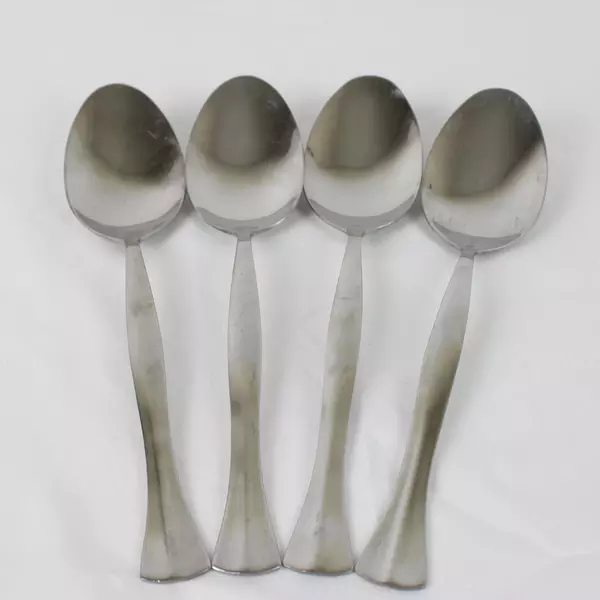 Lot of 4 Oneida Stainless Steel Prescott Pattern Flatware Serving Spoons