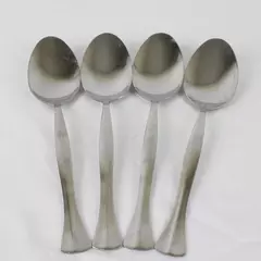 Lot of 4 Oneida Stainless Steel Prescott Pattern Flatware Serving Spoons