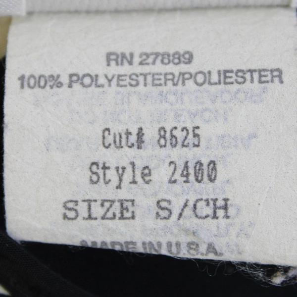 Bobbie Brooks Short Sleeve Blouse Floral On Black Women's Size Small