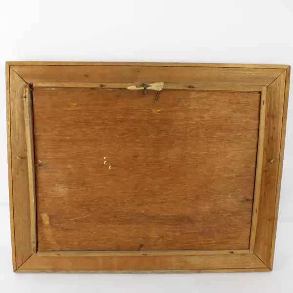 Cliffside Stroll Painting by Okivawh S. Kiyan Original Oil on Wood Panel Framed