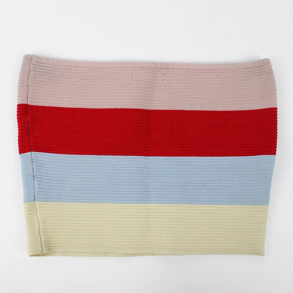 LA Hearts Tube Top Striped Multicolor Women's Size Small