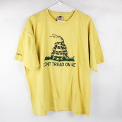 Bayside Mount Vernon 'Don't Tread On Me' Yellow T-Shirt Men's Size 2XL