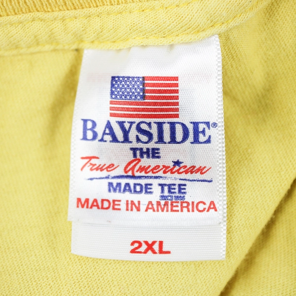 Bayside Mount Vernon 'Don't Tread On Me' Yellow T-Shirt Men's Size 2XL