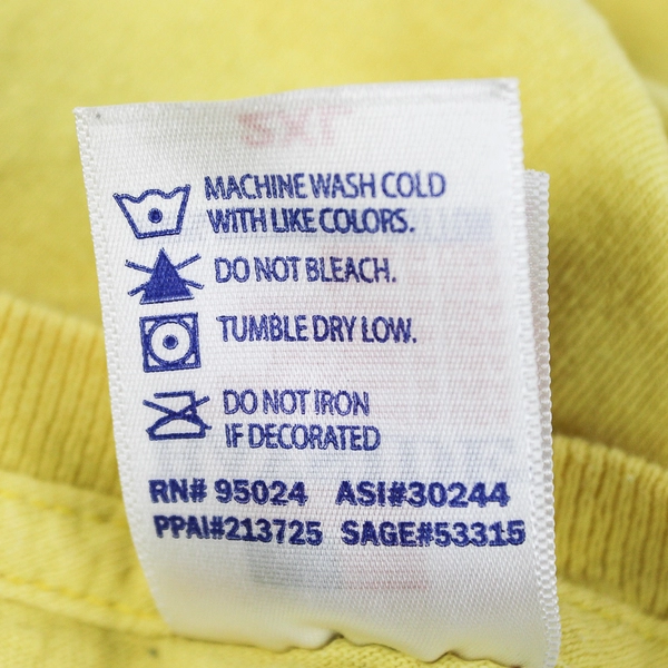 Bayside Mount Vernon 'Don't Tread On Me' Yellow T-Shirt Men's Size 2XL