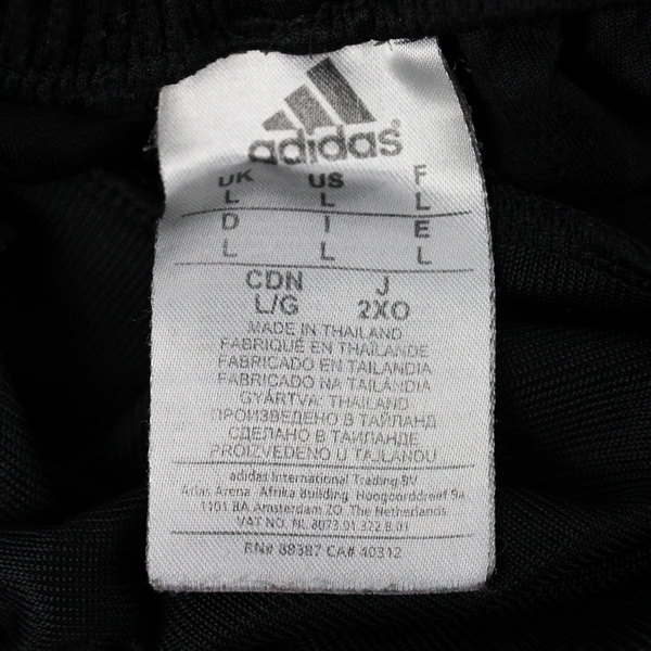 Adidas Basketball Shorts Black/White 9" Inseam Men's Size Large