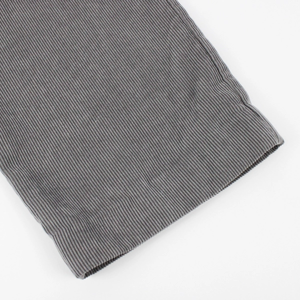 Alfred Dunner Petite Gray Corduroy Loose Pants Elastic Waist Band Women's 10P