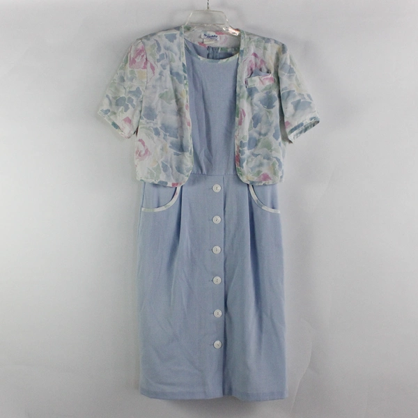 Vintage 2 Piece Set by Berkeley Dress and Shrug Women's Size 12