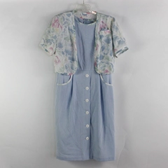 Vintage 2 Piece Set by Berkeley Dress and Shrug Women's Size 12