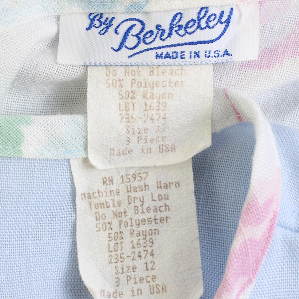 Vintage 2 Piece Set by Berkeley Dress and Shrug Women's Size 12