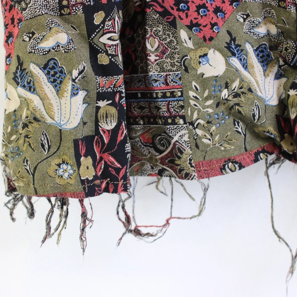 VTG Collectible Gold Giorgio Sant Angelo Multicolor Midi Skirt Women's 10 Flawed