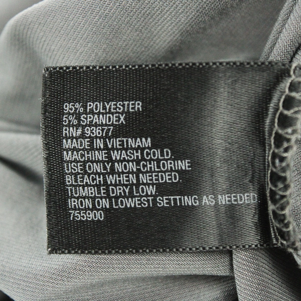 Worthington Petite Gray Short Sleeve Solid Gray Top Women's PM