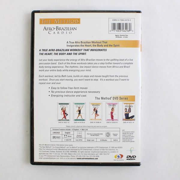 45 Minute Exercise DVD The Method Afro-Brazilian Cardio 2003 