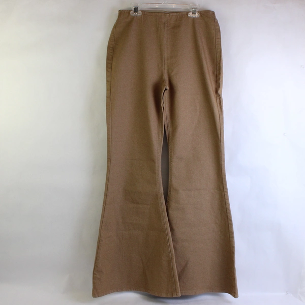 Unbranded Tan Flared Pull-On Pants Women's 28