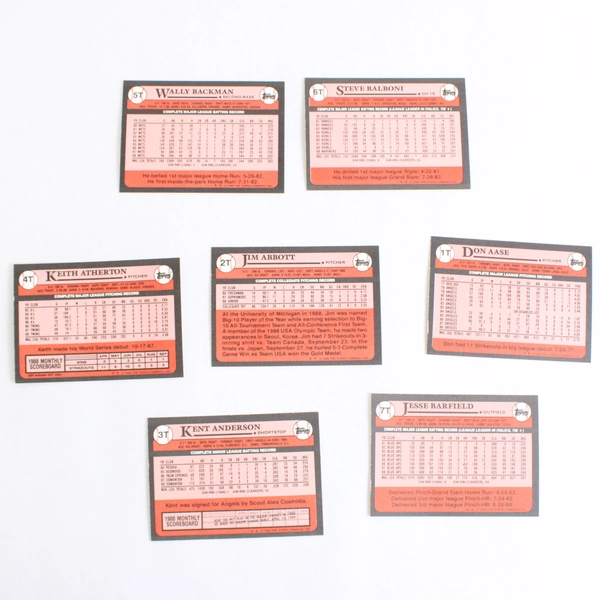 Lot of 127 Topps 1989 Baseball Cards