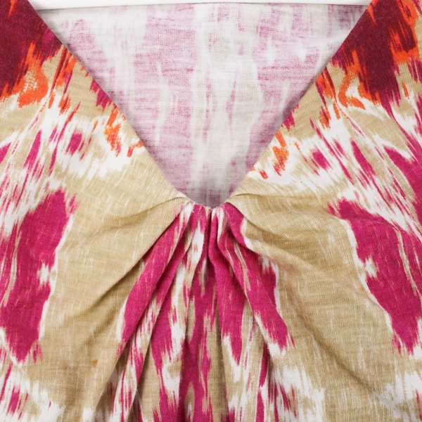 Liz Claiborne Short Sleeve Top T-Shirt Tie Dye Pink/Orange Women's Size M