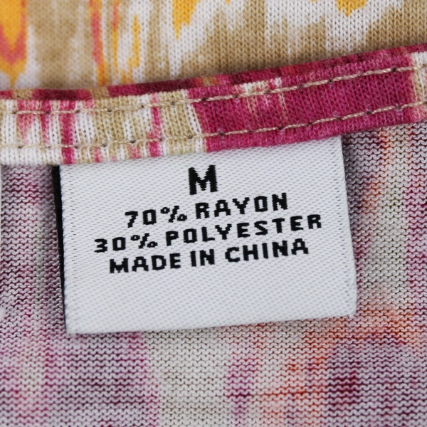 Liz Claiborne Short Sleeve Top T-Shirt Tie Dye Pink/Orange Women's Size M