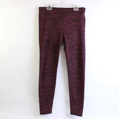 Kyodan Maroon and Black Athletic Leggings Women's Size Medium