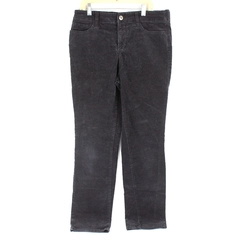 St. John's Bay Black Straight-Leg Corduroy Pants Women's 10
