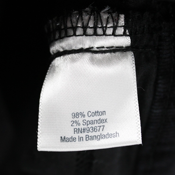 St. John's Bay Black Straight-Leg Corduroy Pants Women's 10