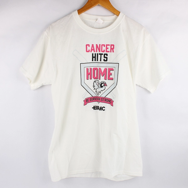 Hanes Cancer Hits Home Idaho Falls Chukars EIRMC Cotton T-Shirt Adult Medium