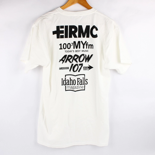 Hanes Cancer Hits Home Idaho Falls Chukars EIRMC Cotton T-Shirt Adult Medium
