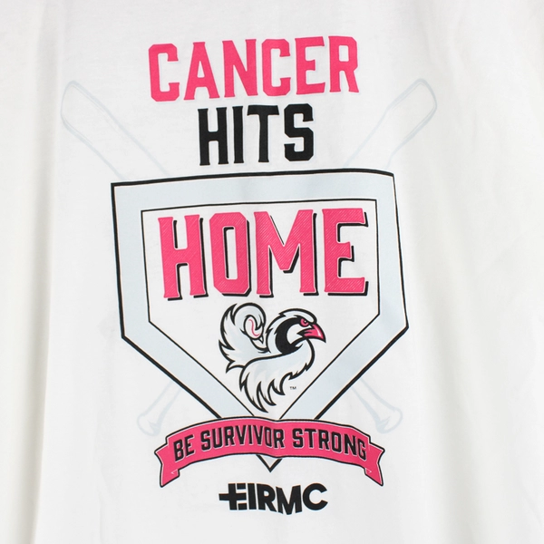 Hanes Cancer Hits Home Idaho Falls Chukars EIRMC Cotton T-Shirt Adult Medium