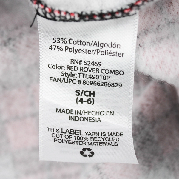 Time And Tru Button Down Plaid Shirt Red/Black/White Women's Size S (4-6)