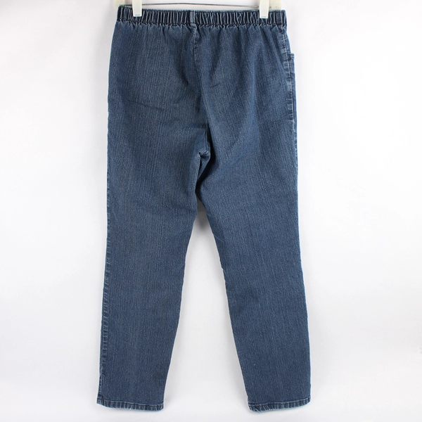 Chic Blue Jeans With Elastic Waist Band Women's Size 10 Petite