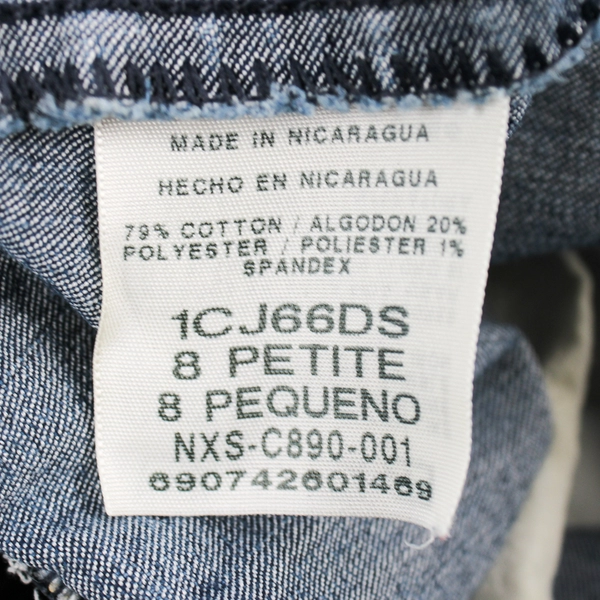 Chic Blue Jeans With Elastic Waist Band Women's Size 10 Petite