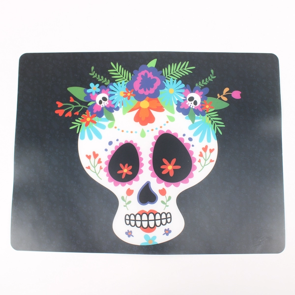 Set of 5 Momentum Brands Day Of The Dead Sugar Skull Placemats 12" x 16"
