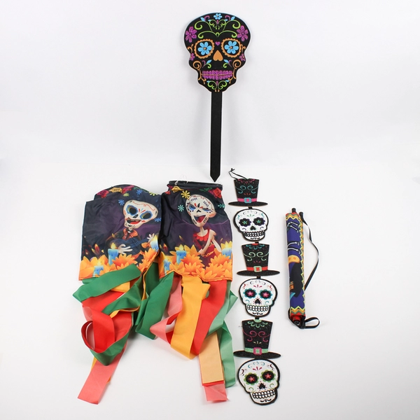 5 Piece Lot of Day Of The Dead Party Decorations