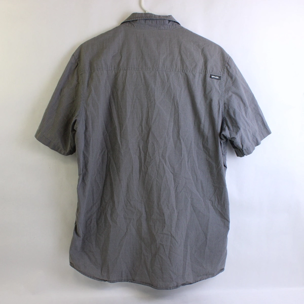 Rip Curl Gray Slim Fit Short-Sleeve Button-Up Men's Size Large