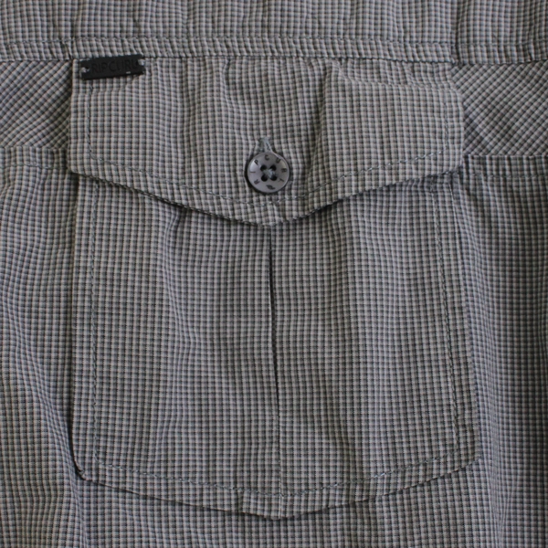 Rip Curl Gray Slim Fit Short-Sleeve Button-Up Men's Size Large