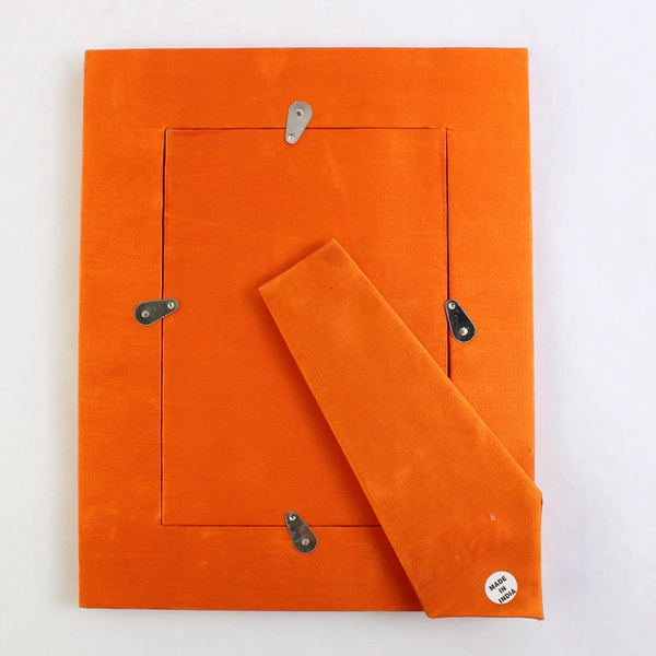 Embroidered Sunflower Design Orange Desktop Picture Frame 5" x 7"